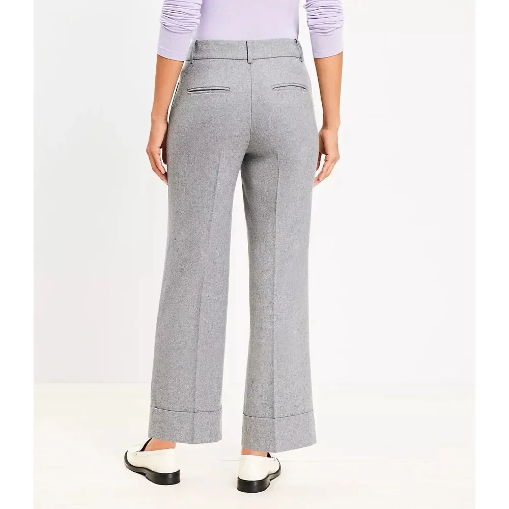 LOFT Gray Ankle Pants - Picture 3 of 11